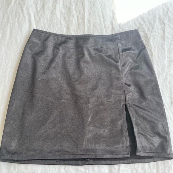 Black “satin” Mini Skirt - Picture 2 of 5
